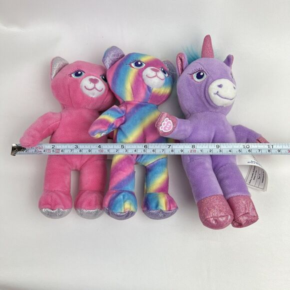 BUILD A BEAR Workshop Mini Buddies Plush Heart Cat Teddy Bear Unicorn Lot 7 in - Picture 10 of 10